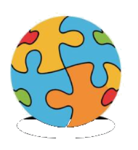 Illustrated jigsaw globe